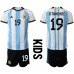 Argentinië Nicolas Otamendi #19 Babykleding Thuisshirt Kinderen WK 2022 Korte Mouwen (+ korte broeken)